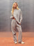 MIDWEIGHT SWEATS STAPLE DUO STRIPE QUARTER ZIP - RACQUET