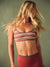 SPORTBODY® SPORTY STRIPE SCOOP BASE BRA - SWEET TEA