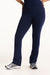 Navy blue leggings worn by a person on a white background <model-info>Jade wears a size L and is 5’9”, 30” waist, 38” bust.</model-info>