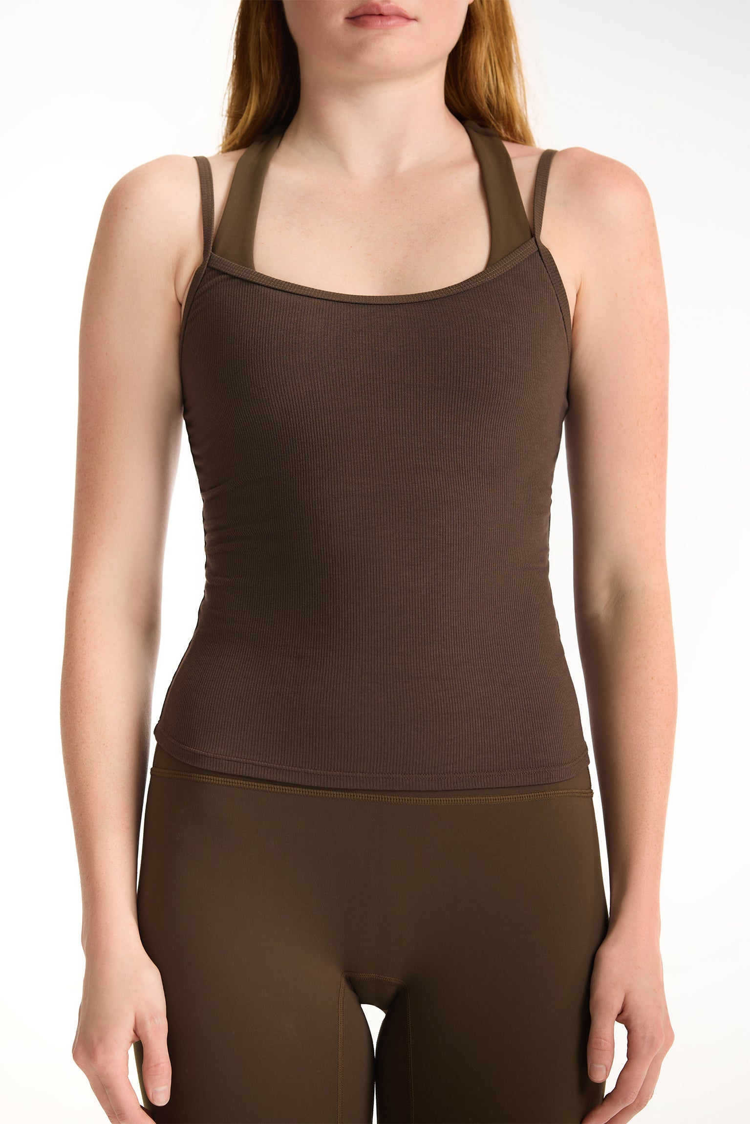 LUXFORM® LUX LAYERED CAMI BRA - CEDAR – SET ACTIVE