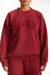 Red sweatshirt with 'SET' logo on a white background