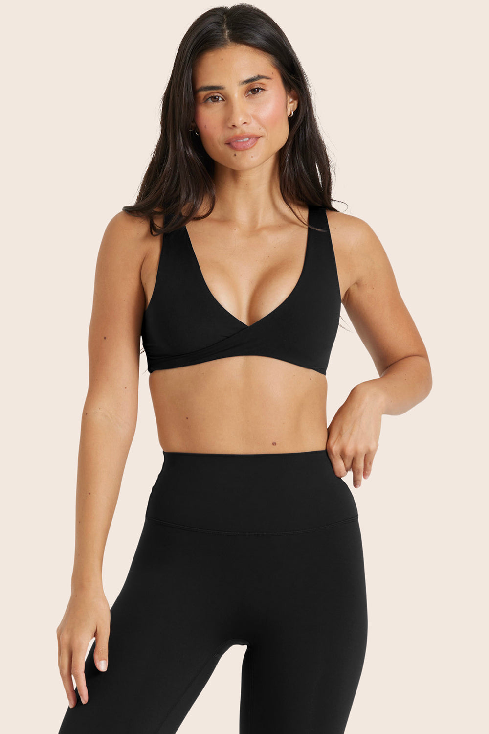 AIRLUXE™ BREATHE WRAP BRA - ONYX Featured Image