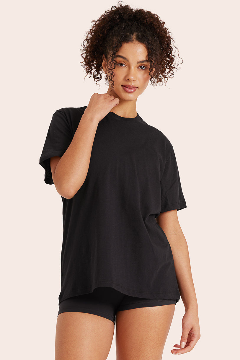 CLASSIC COTTON DAILY BOYFRIEND TEE - ONYX Featured Image