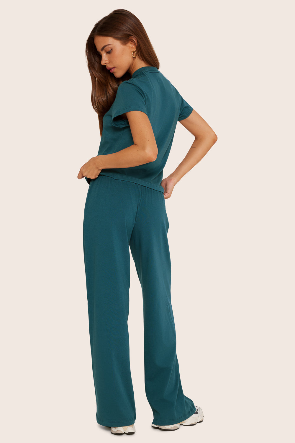 SET™ HEAVY COTTON EASY PANTS IN AGAVE