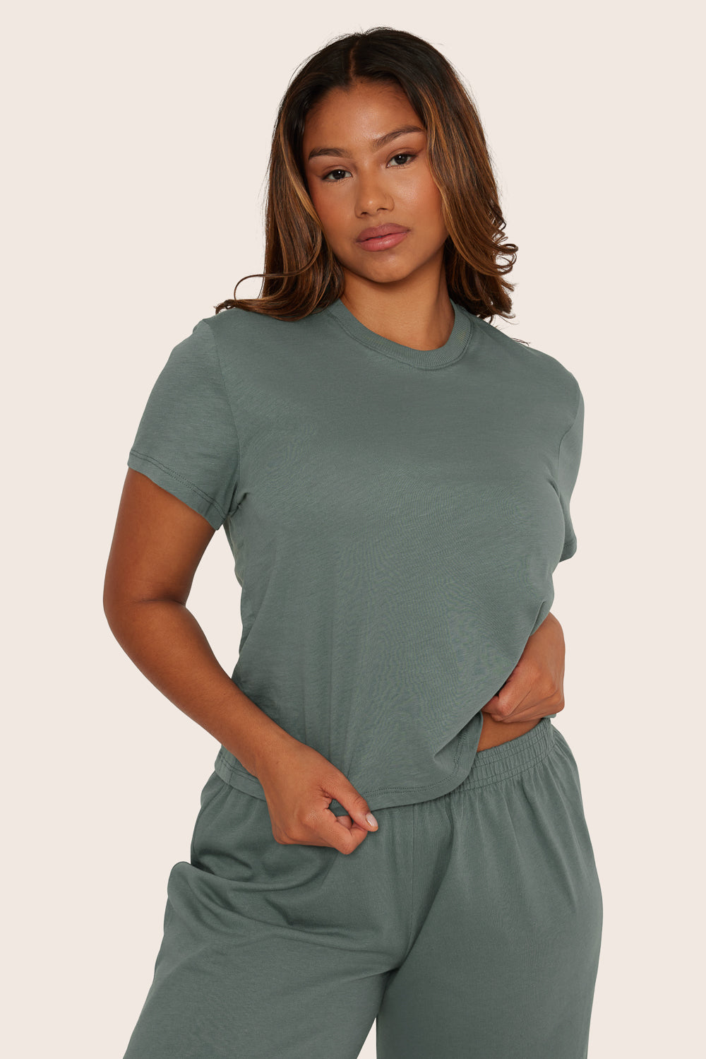 SET™ CLASSIC COTTON MID TEE IN WAVE