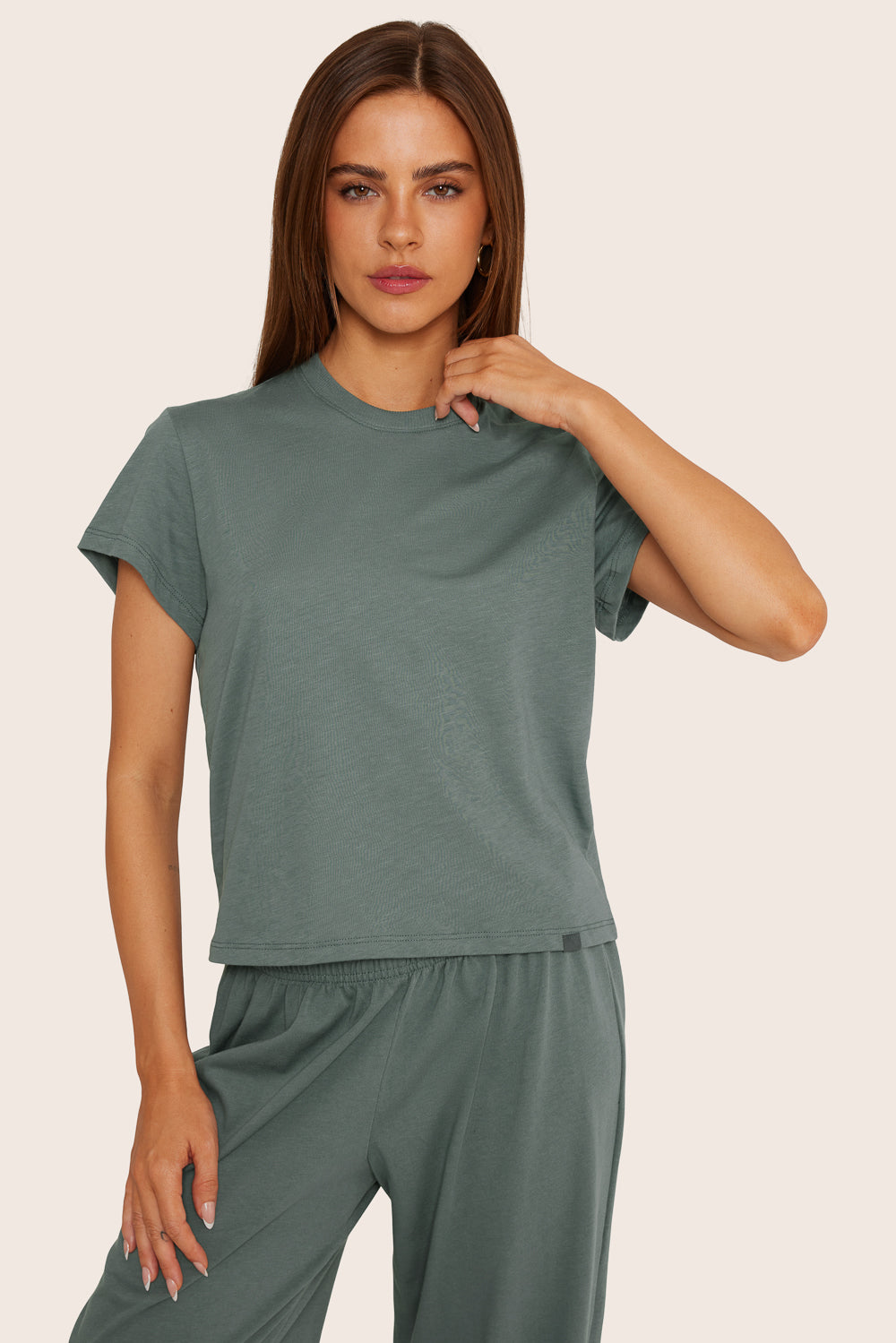 SET™ CLASSIC COTTON MID TEE IN WAVE