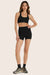 MODEL WEARS FORMCLOUD® CLOUD SHORTS IN ONYX 