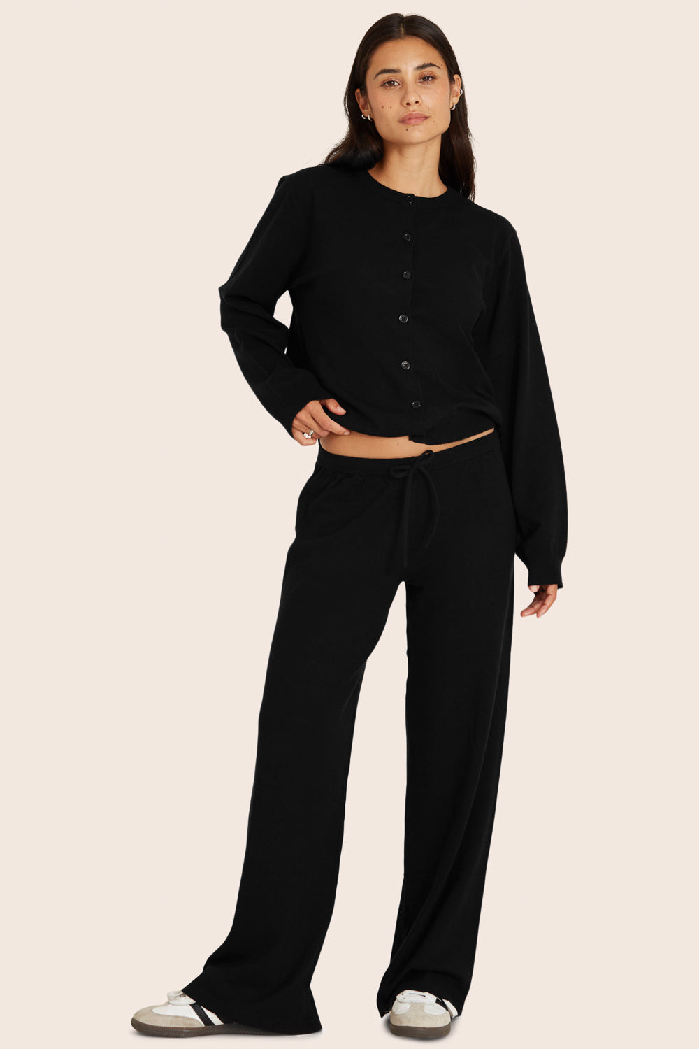 SET™ FLAT KNIT EVERYDAY PANTS IN ONYX