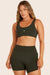 SET™ SPORTBODY® LIFT BRA IN AFTER HOURS <model-info>Bre wears a size M and is 5’7", 27" waist, 35" bust, 34C bra.</model-info>