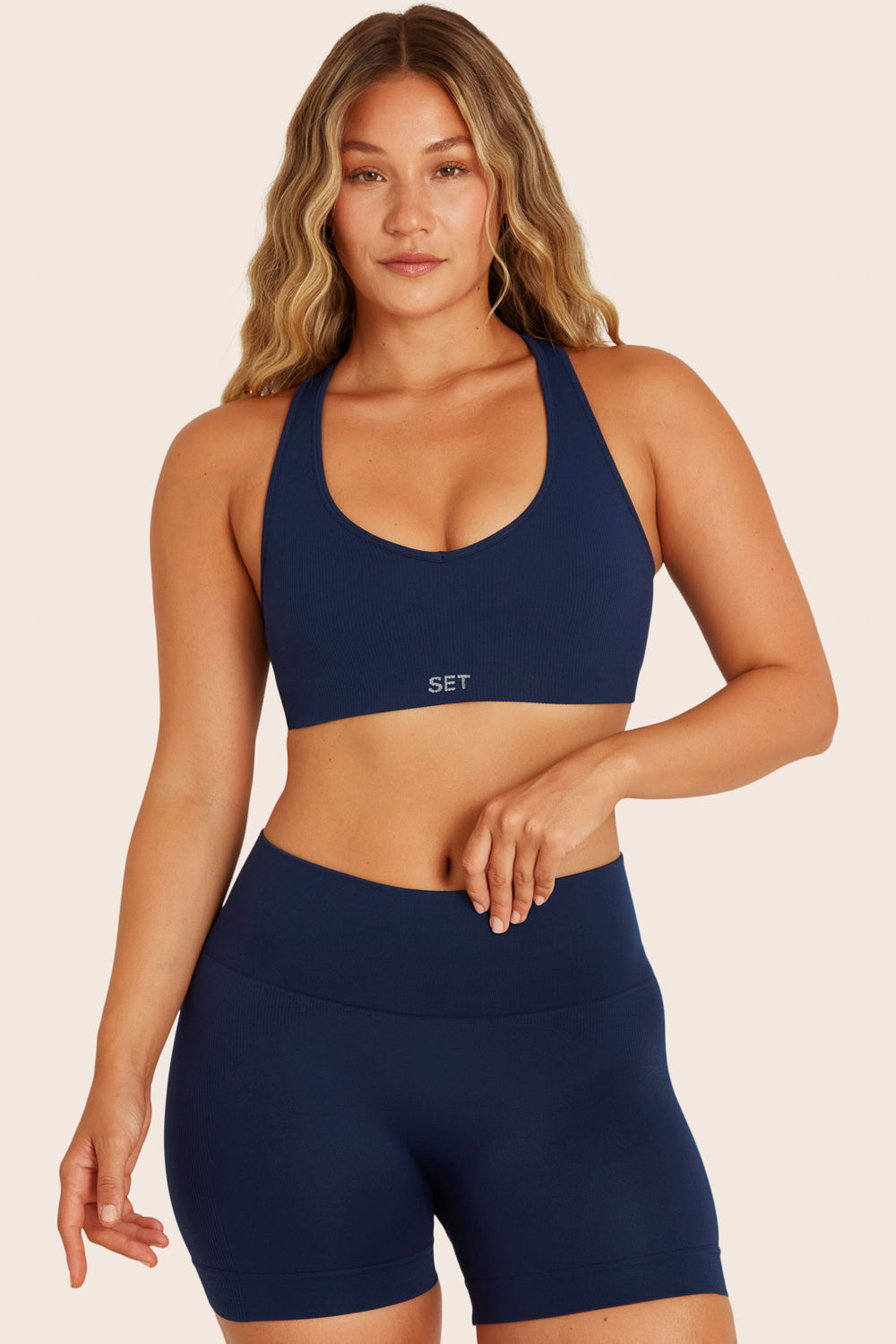 SET™ SCULPTFLEX® RACER V BRA IN TWILIGHT