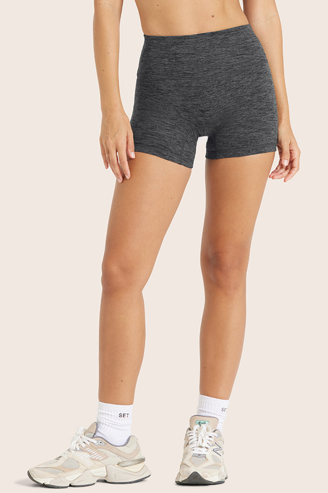 FORMCLOUD® BIKE SHORTS - PEPPER HEATHER GREY Featured Image