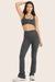 MODEL WEARS FORMCLOUD® STRAIGHT LEGGINGS IN PEPPER HEATHER GREY 