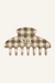 SET GINGHAM CLAW CLIP - SWEET TEA