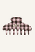 SET GINGHAM CLAW CLIP - DRIFTWOOD