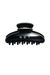 A glossy black hair claw clip with the brand name 'SET' printed in white on the front, shown against a plain white background.