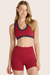 Model wears BREATHE LA BRA in LADYBUG <model-info>- Isabelle wears a size S and is 5’8½”, 24” waist, 32” bust.</model-info>