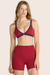 Model wears BREATHE TRIANGLE BRA in LADYBUG <model-info>- Isabelle wears a size XS and is 5’8½”, 24” waist, 32” bust.</model-info>