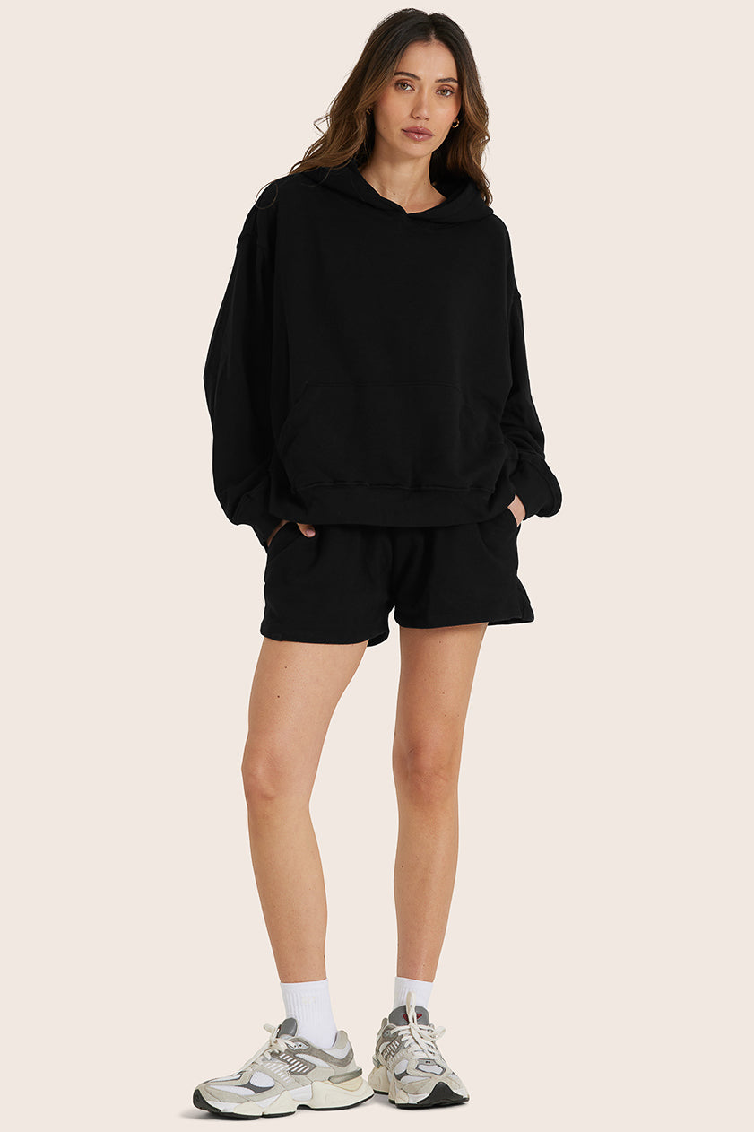 SET™ LIGHTWEIGHT SWEATS CLASSIC HOODIE IN ONYX