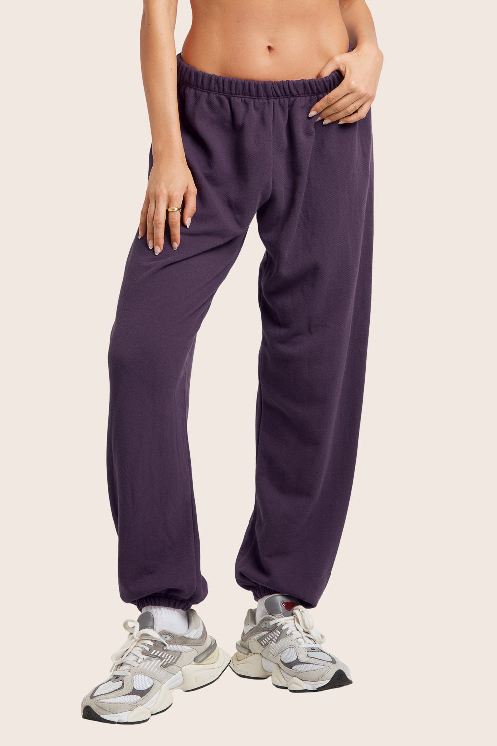 SET™ LIGHTWEIGHT SWEATS CLASSIC SWEATPANTS IN PLUM