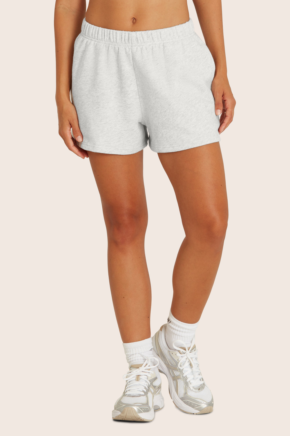 SET™ LIGHTWEIGHT SWEATS CLASSIC SWEAT SHORTS IN HEATHER GREY