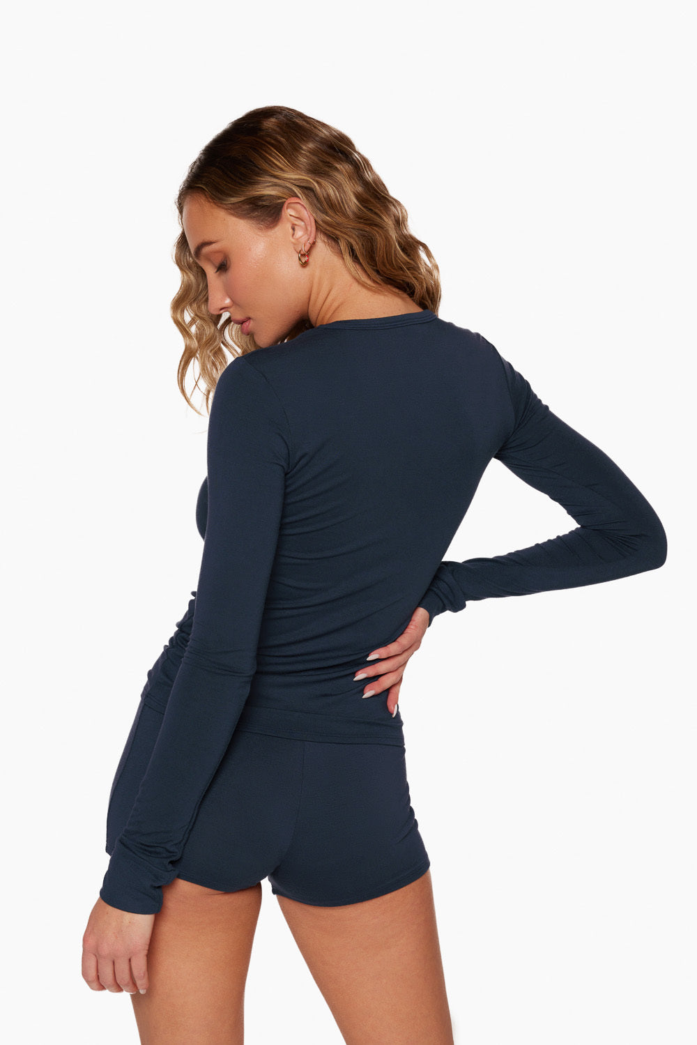 SLEEP JERSEY FITTED LONG SLEEVE - OXFORD