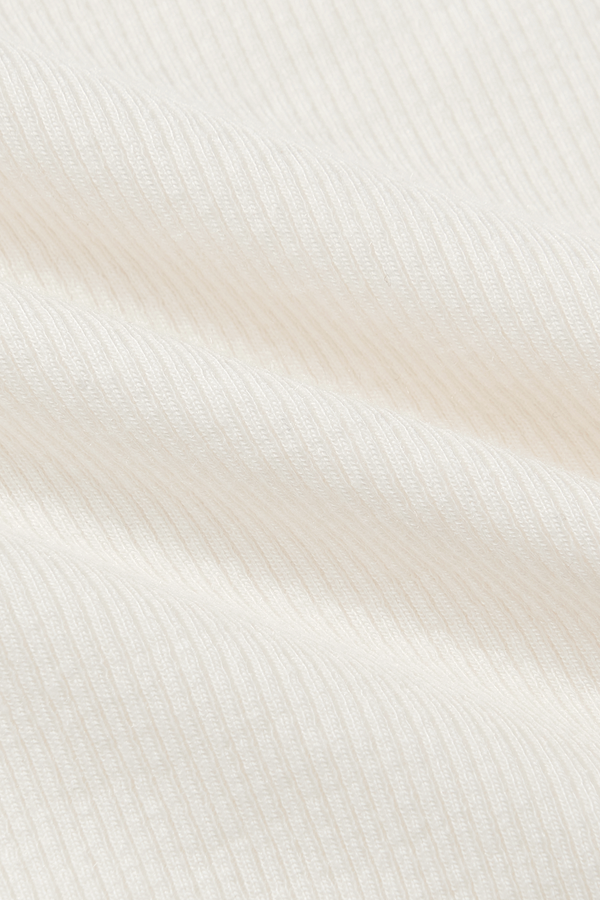 RIBBED MODAL BODY TANK - BLANC