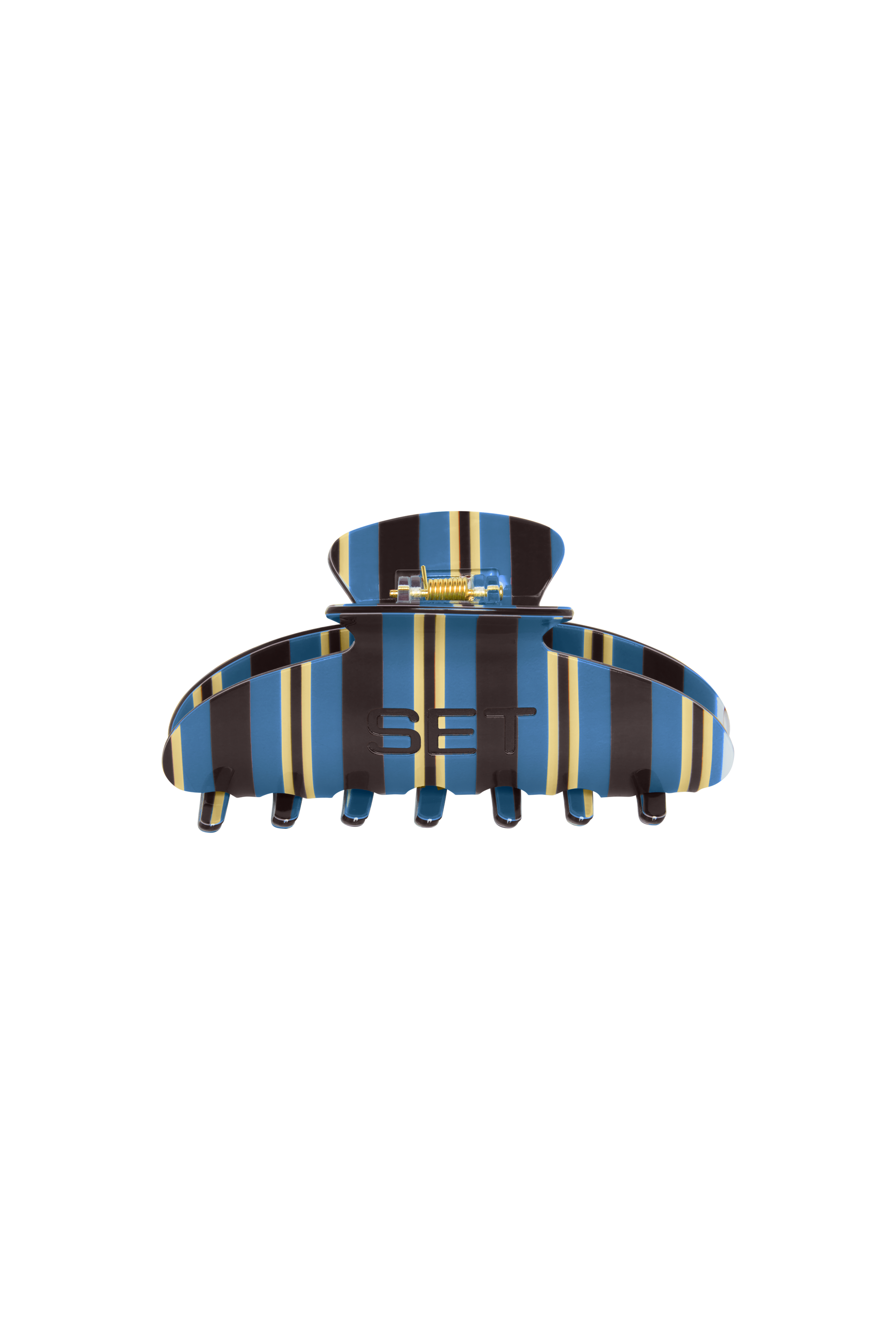 SET STRIPE CLAW CLIP - LISBON