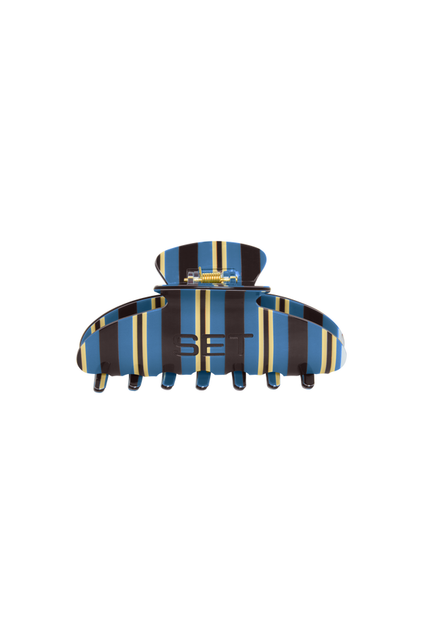 SET STRIPE CLAW CLIP - LISBON