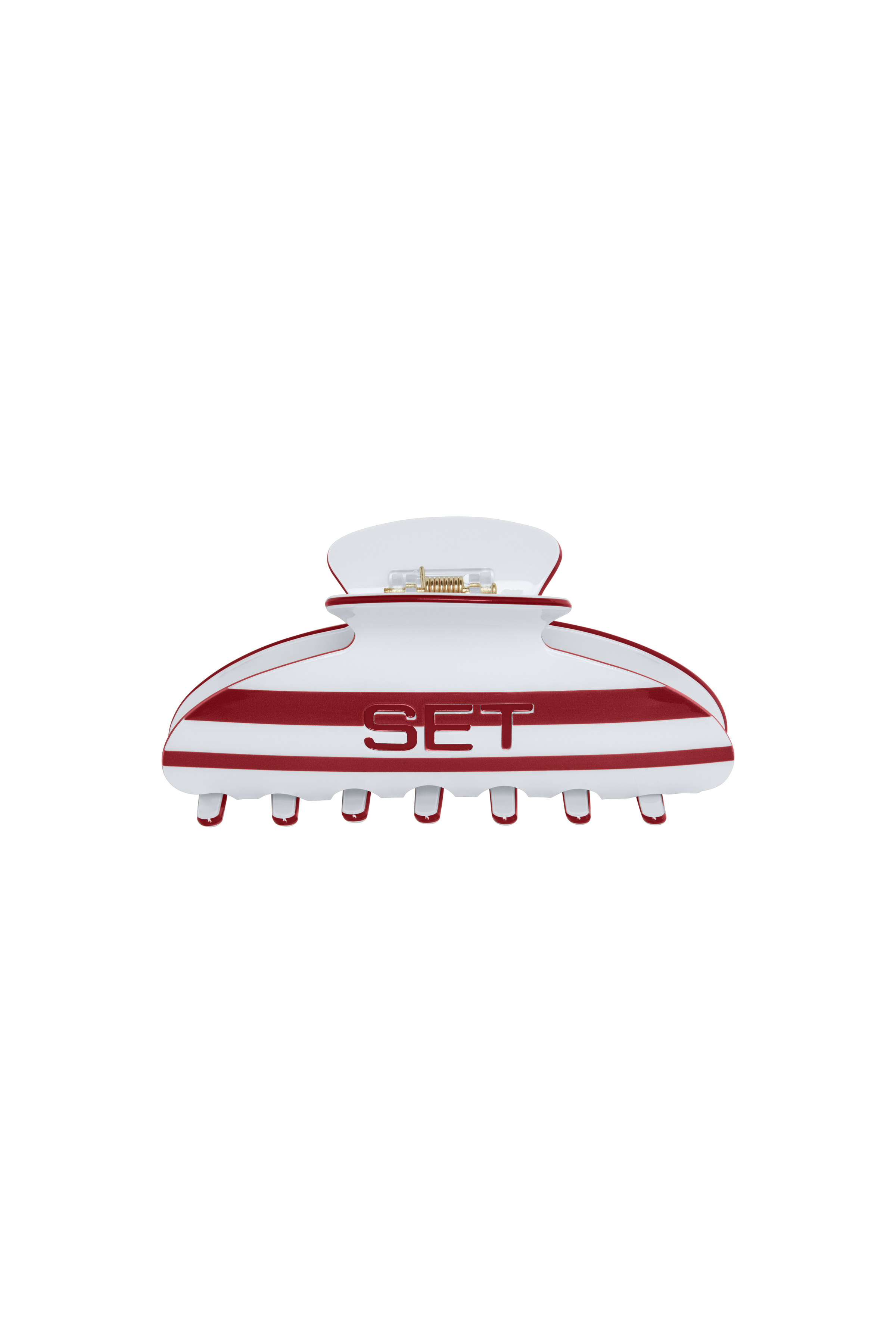 SET STRIPE CLAW CLIP - ROMA