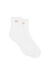White socks with pink 'SET' logo
