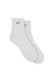 Two gray socks with green 'SET' branding on a white background