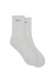 Gray socks with 'SET' branding on a white background