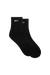 Two black socks with 'SET' branding on a white background