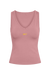 STRETCH COTTON ESSENTIAL SET SCOOP V TANK - SUNRISE