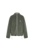 Green fleece jacket on a white background