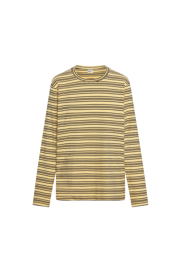 Striped long-sleeve shirt on a transparent background