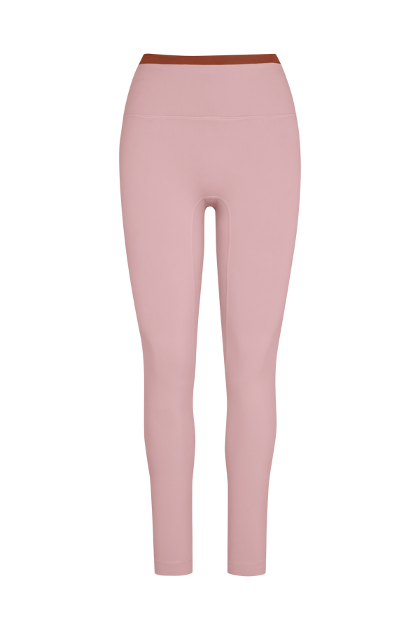 Pink leggings on a white background