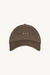 Brown cap with 'sport' text on a white background