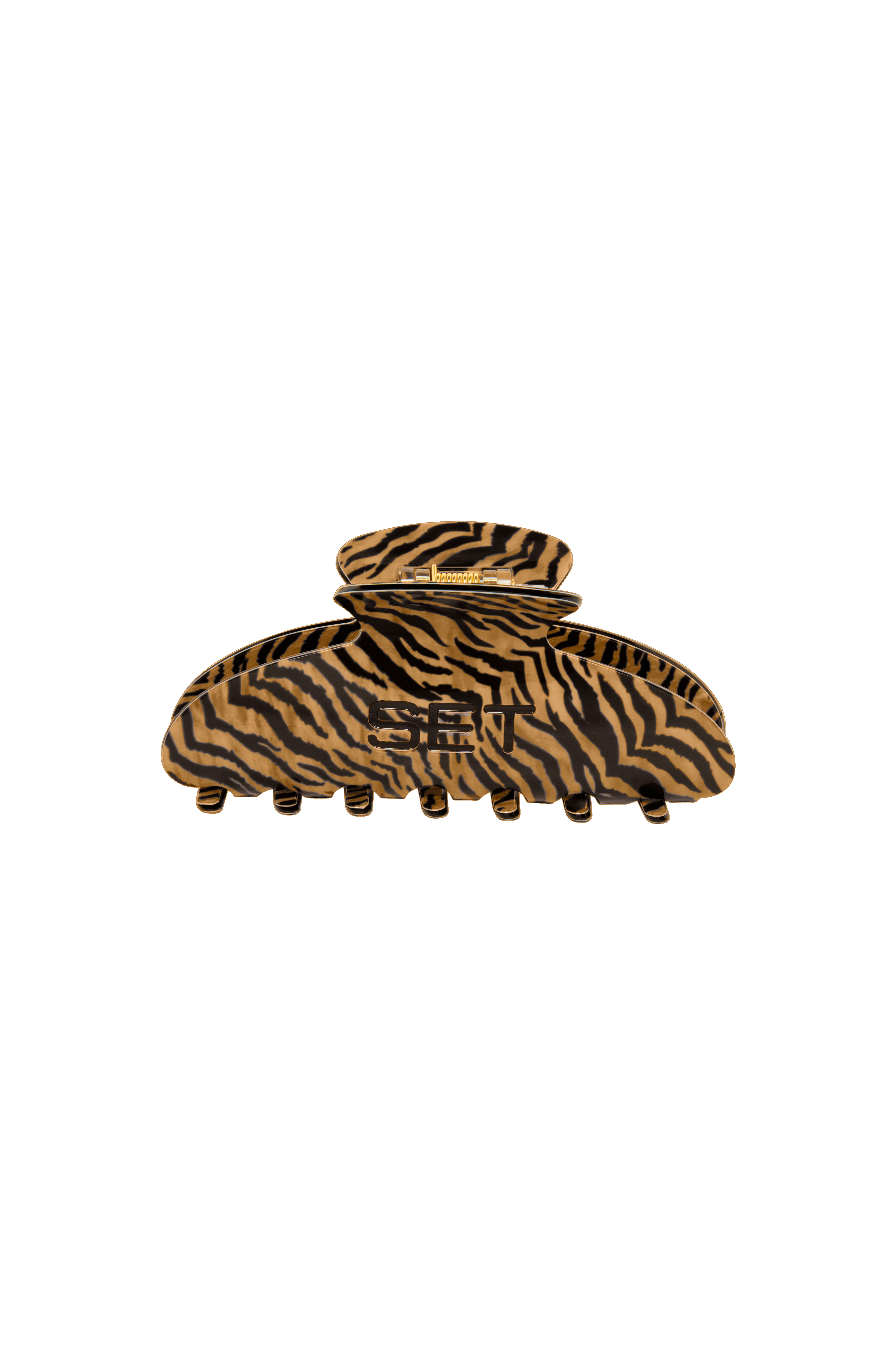SET animal print claw clip