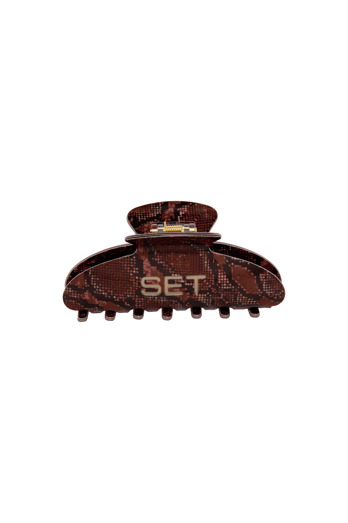 SET ANIMAL PRINT CLAW CLIP - VIPER