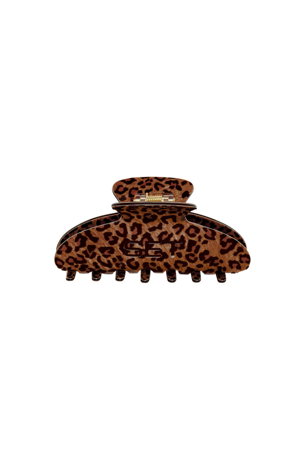 SET ANIMAL PRINT CLAW CLIP - SAVANNAH