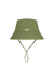 Green bucket hat with 'SET' logo on a white background