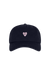 Black cap with a pink heart and 'SET' logo on a white background