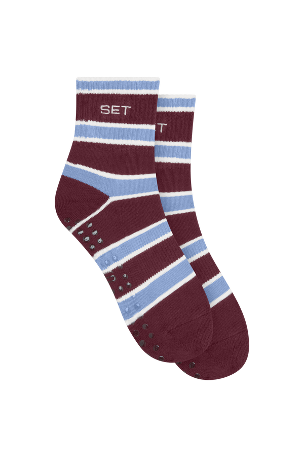 SET STRIPE SHORTY GRIP SOCKS - COASTER