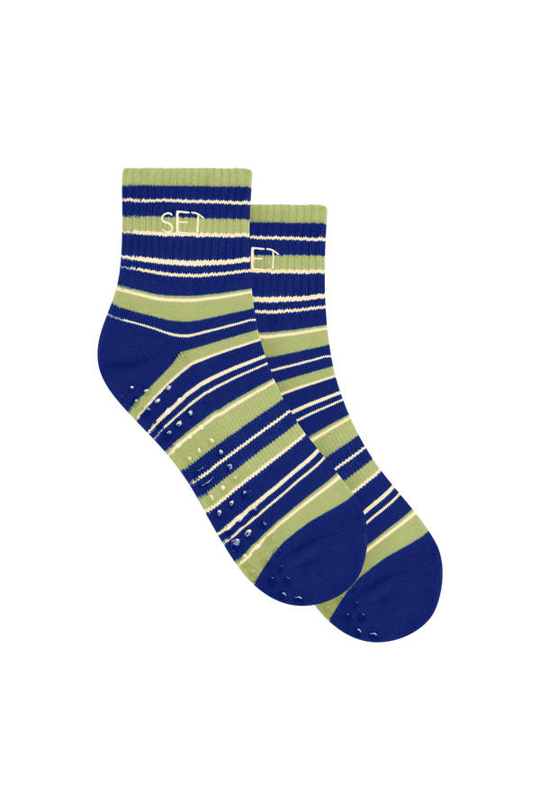  SET STRIPE SHORTY GRIP SOCKS  - TOUCAN