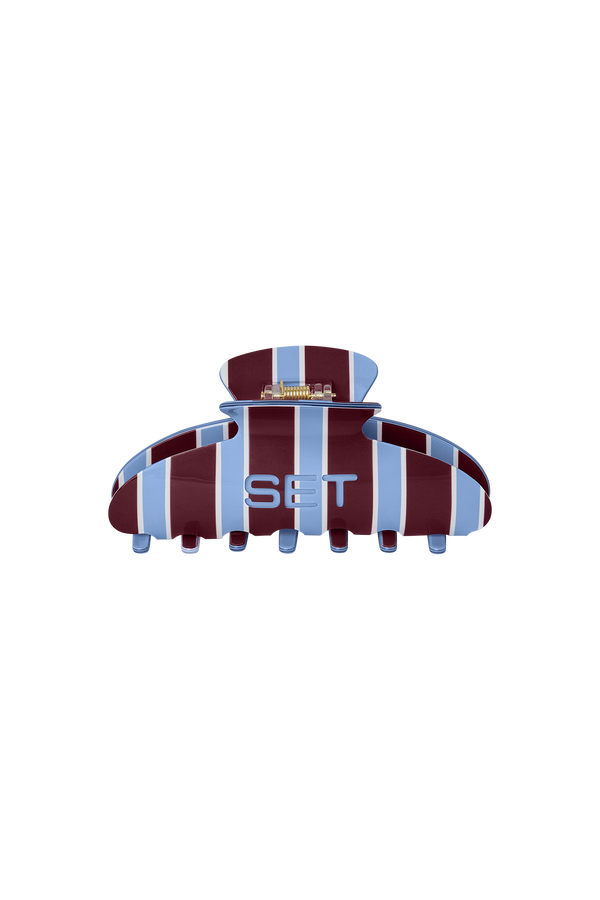 SET STRIPE CLAW CLIP - COASTER