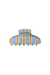 SET STRIPE CLAW CLIP - RODEO