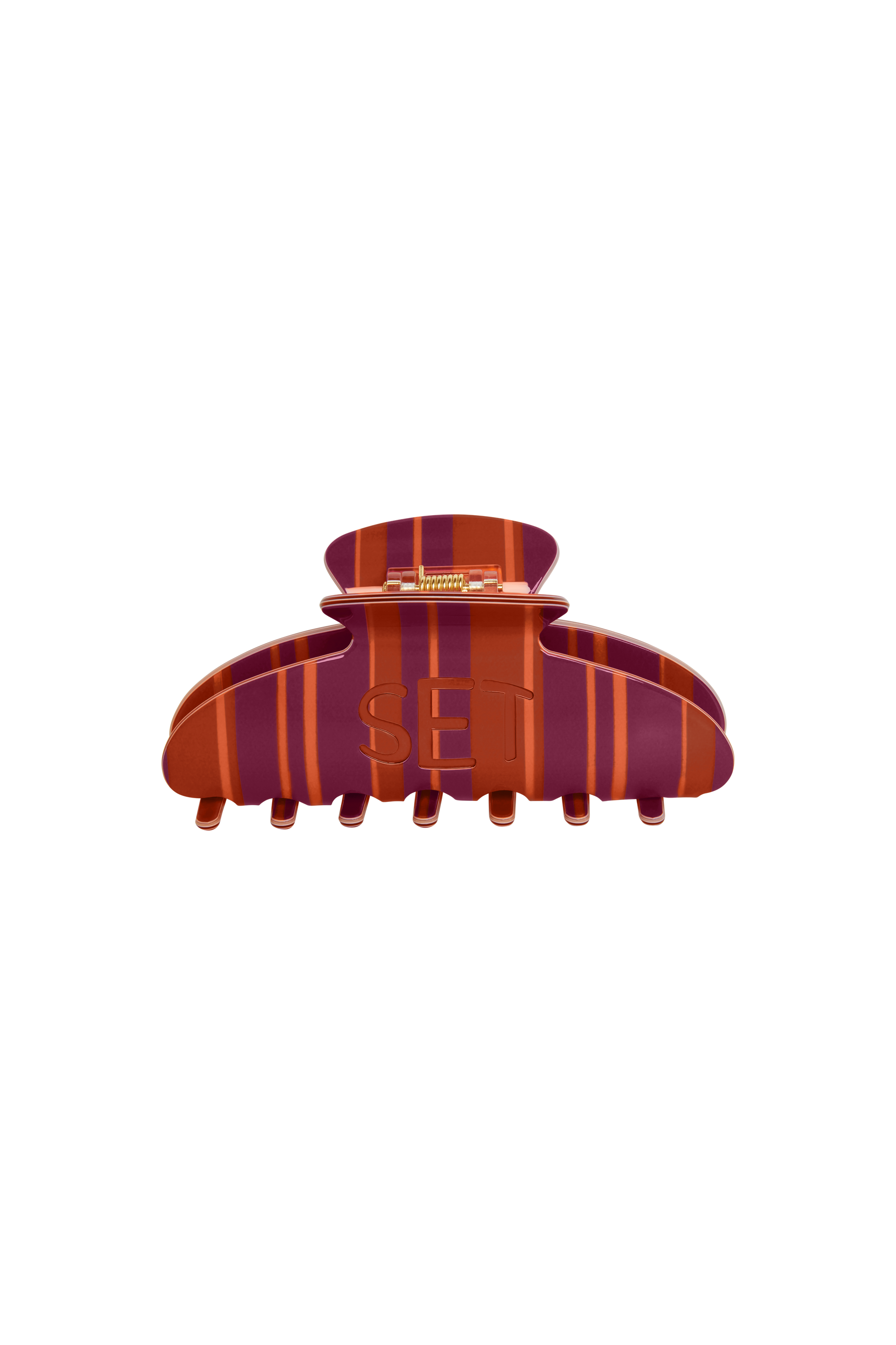 SET STRIPE CLAW CLIP - HEATWAVE