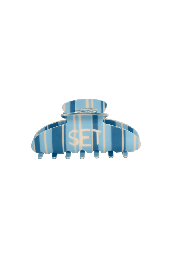 SET STRIPE CLAW CLIP - REEF