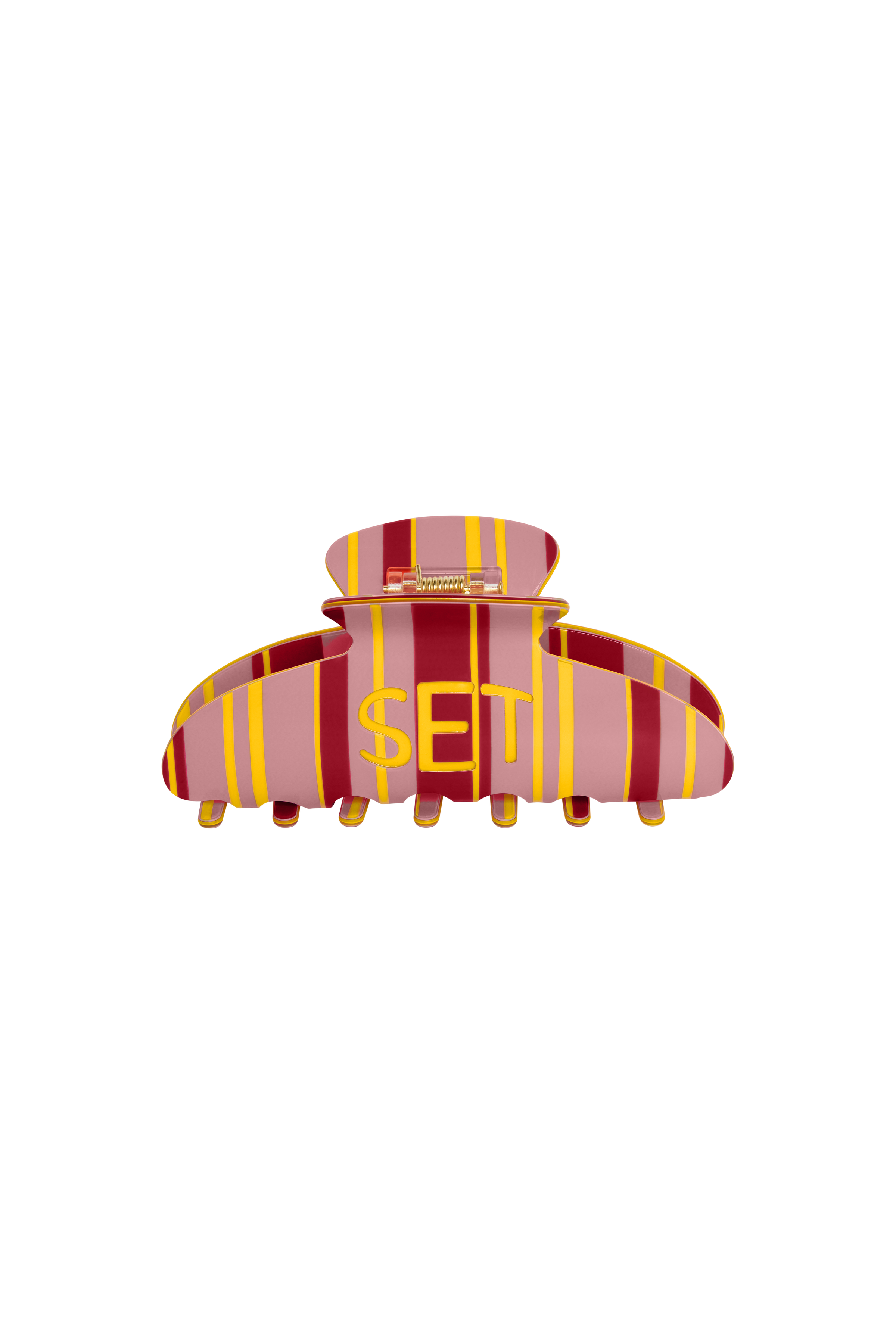 SET STRIPE CLAW CLIP - SUNRISE